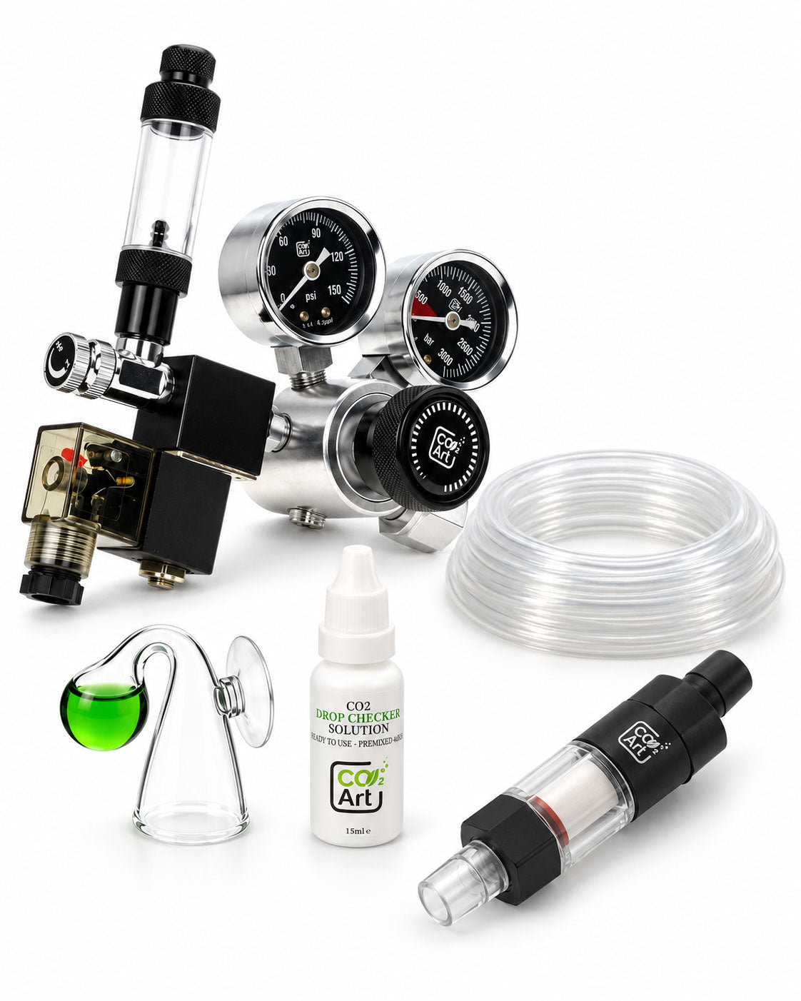 Комплектна CO2 система Pro-SE Series за аквариум с нов CO2 дифузьор Inline
