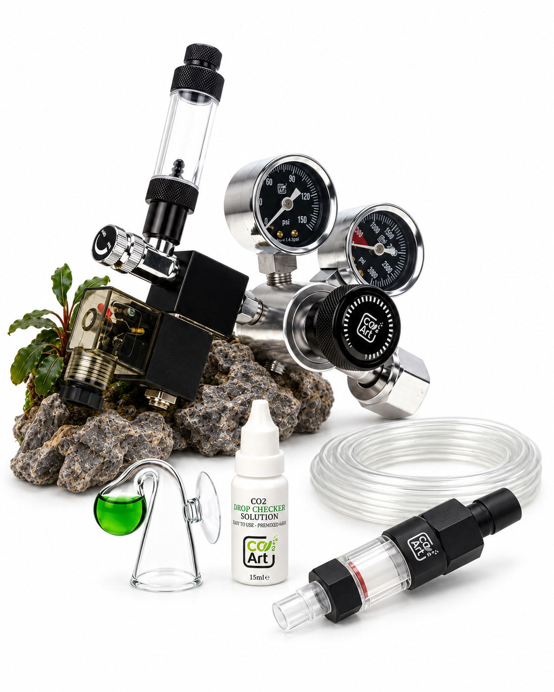 Комплектна CO2 система Pro-SE Series за аквариум с нов CO2 дифузьор Inline