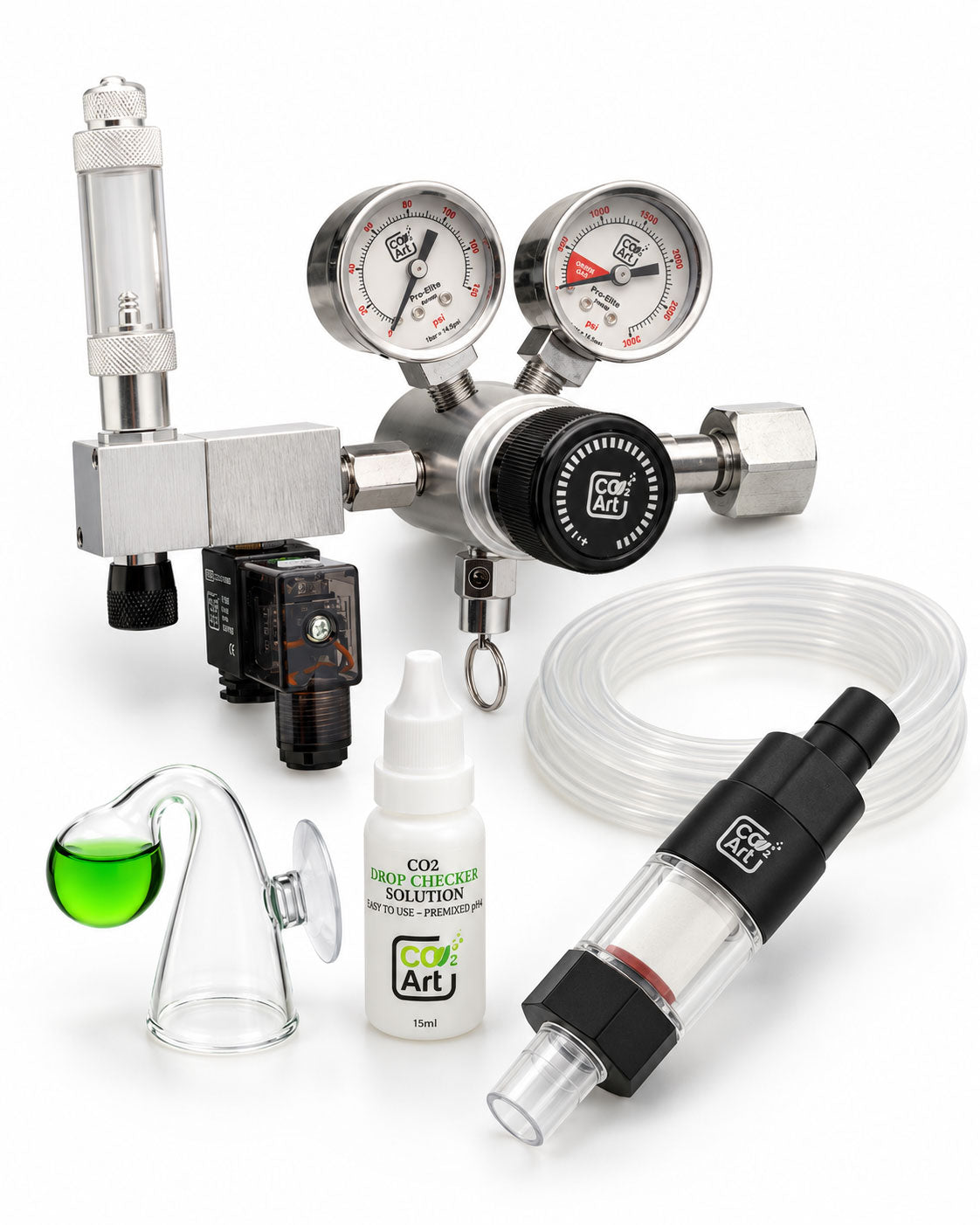 Нова Pro-Elite Series V2 комплектна CO2 система за аквариум с нов Inline CO2 дифузьор